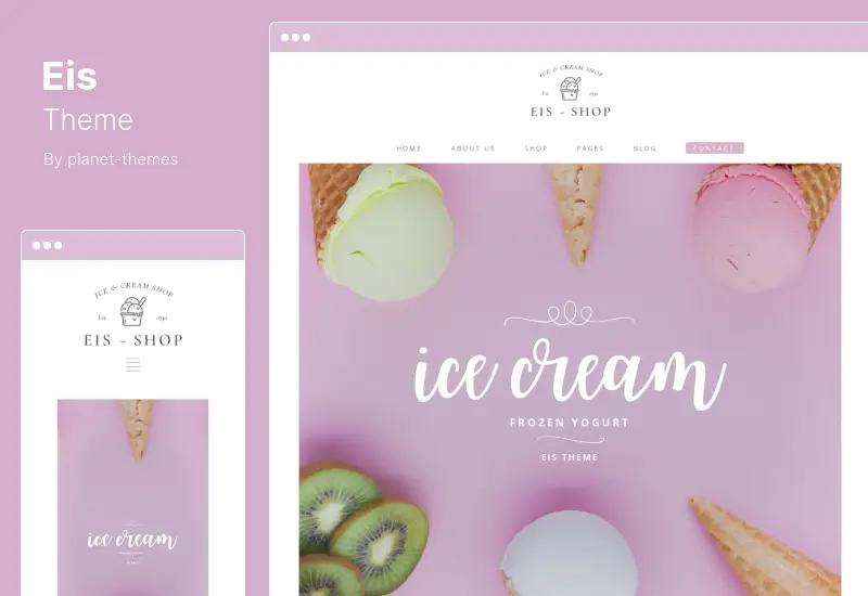Eis Theme - Ice Cream Shop WordPress Theme