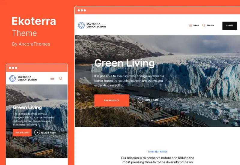 Ekoterra Theme - Social Activism, NonProfit & Ecology WordPress Theme
