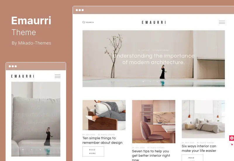 Emaurri Theme - Architecture and Interior Design WordPress Theme