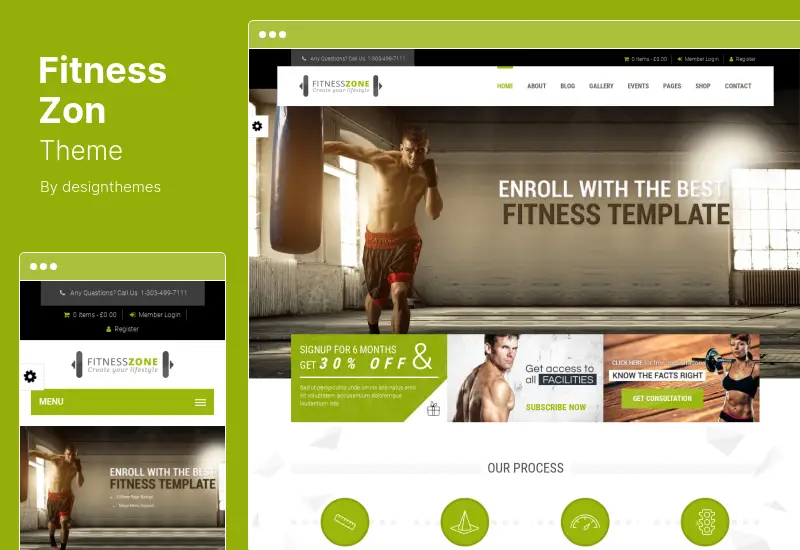 Fitness Zon Theme - Gym, Fitness WordPress Theme