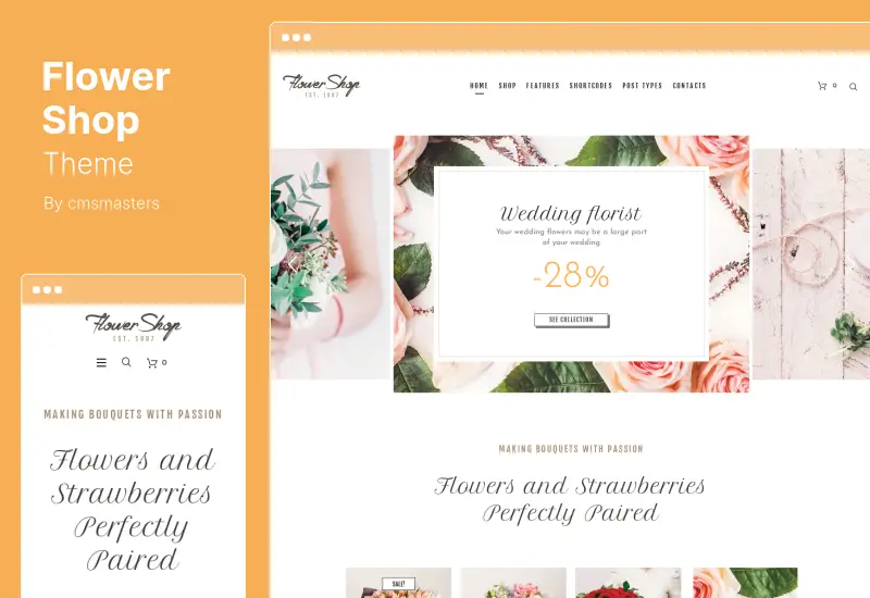 Flower Shop Theme - Decoration Store and Floristic WordPress Theme