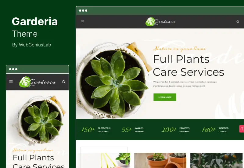 Garderia Theme - Landscaping & Gardening  WordPress Theme