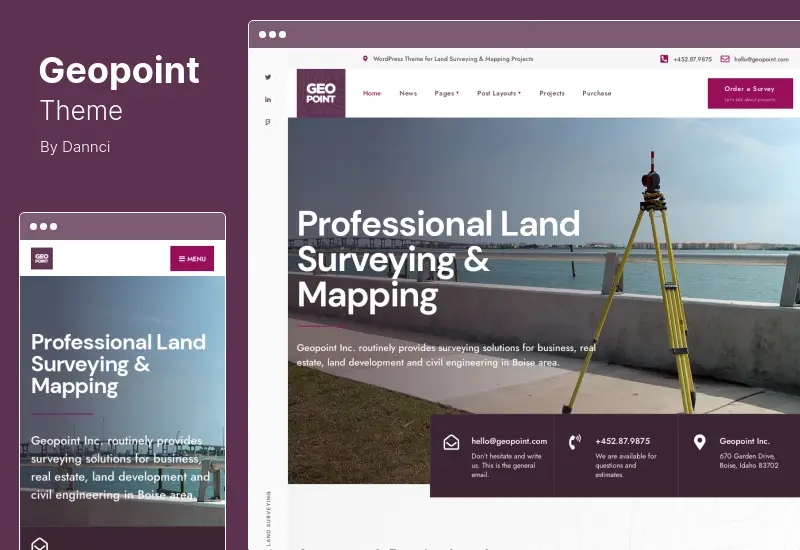 Geopoint Theme - Land Surveying & Mapping WordPress Theme