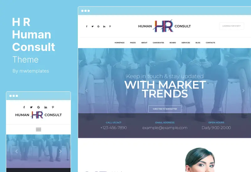 HR Human Consult Theme - Searching & Recruiting WordPress Theme