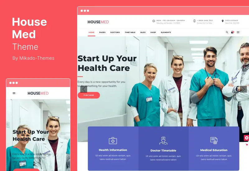 HouseMed Theme - Medical and Health WordPress Theme