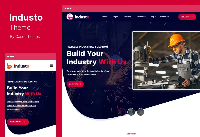 Industo Theme - Industrial Industry & Factory WordPress Theme