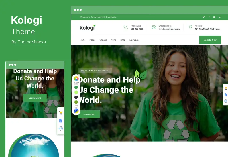 Kologi Theme - Environment Ecology WordPress Theme