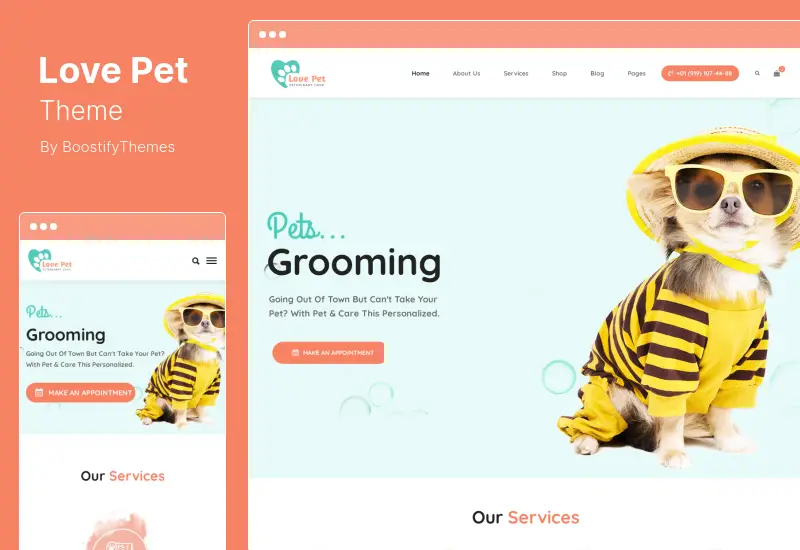 LovePet Theme - Pet Shop & Veterinary WordPress Theme