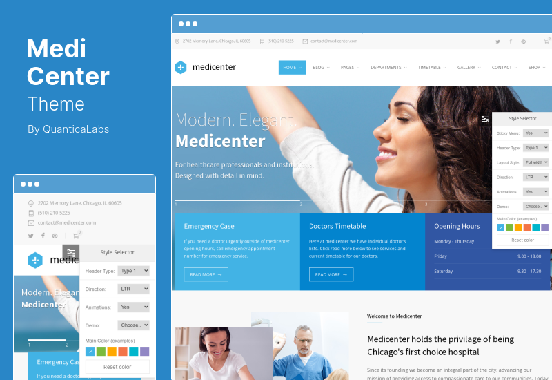 MediCenter Theme - Health Medical WordPress Theme