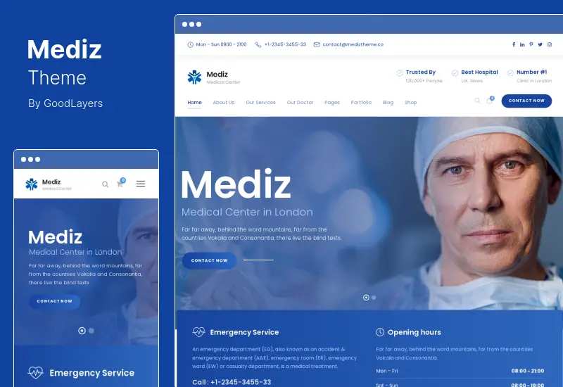 Mediz Theme - Medical WordPress Theme