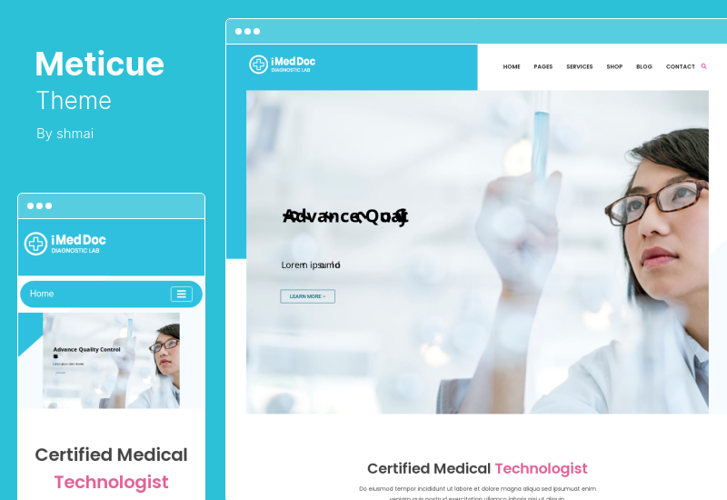 Meticue Theme - Health and Medical Center WordPress Theme