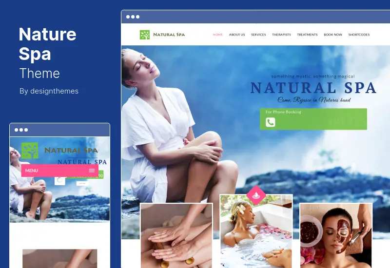Nature Spa Theme - Massage Booking WordPress Theme
