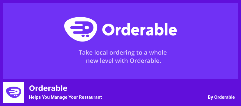 Orderable Plugin - Helps You Manage Your Restaurant