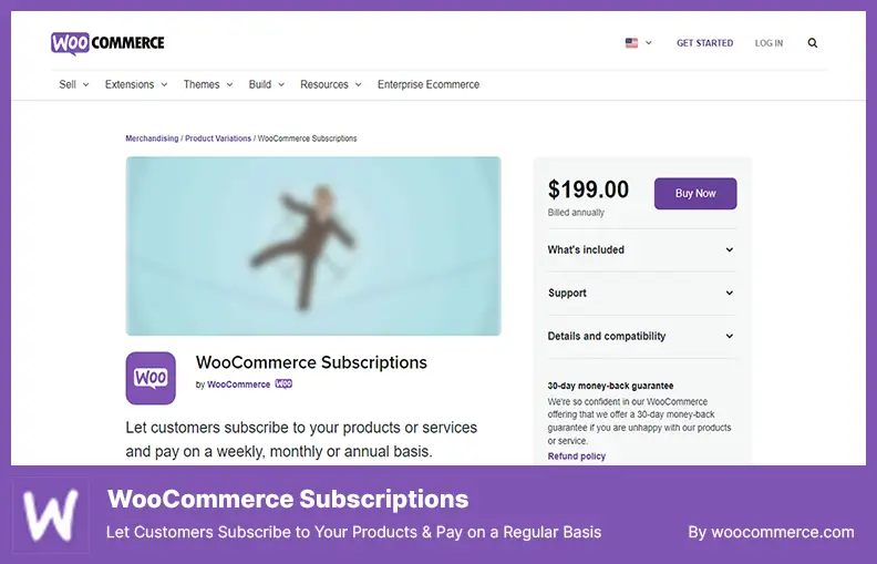 WooCommerce Subscriptions Plugin - Let Customers Subscribe to Your Products & Pay on a Regular Basis