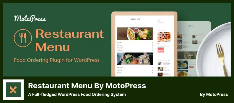 Restaurant Menu by MotoPress Plugin - A Full-fledged WordPress Food Ordering System