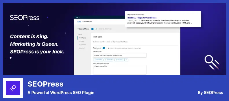 SEOPress Plugin - A Powerful WordPress SEO Plugin
