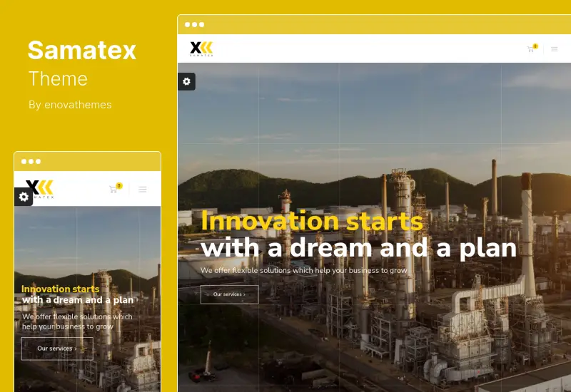Samatex Theme - Industrial WordPress Theme