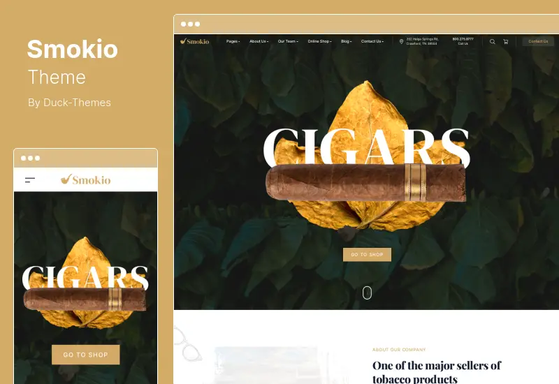 Smokio Theme - Tobacco & Cannabis Farm Production WordPress Theme