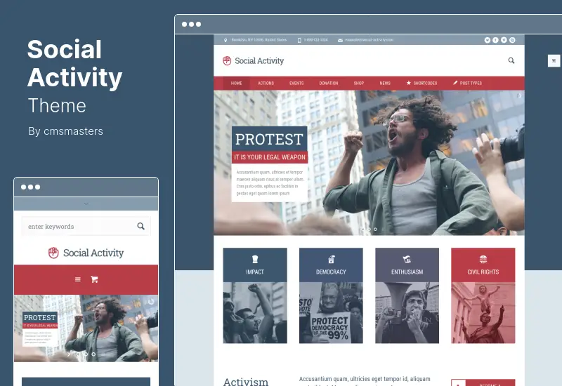 Social Activity Theme - Politics & Activism WordPress Theme