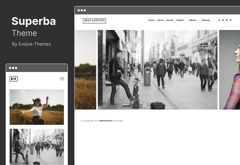 Superba Theme - Media-centric Photography WordPress Theme