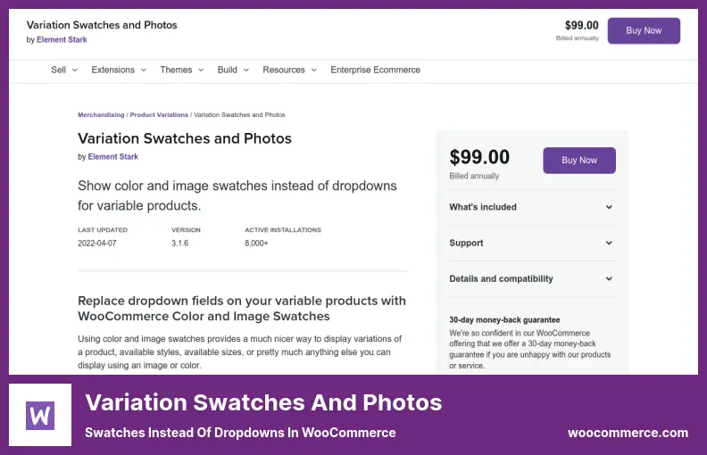 Variation Swatches and Photos Plugin - Swatches Instead of Dropdowns in WooCommerce