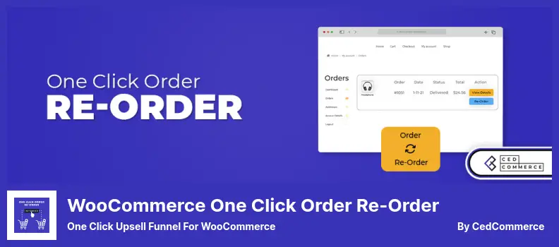 One Click Order Re-Order Plugin - One Click Upsell Funnel for WooCommerce