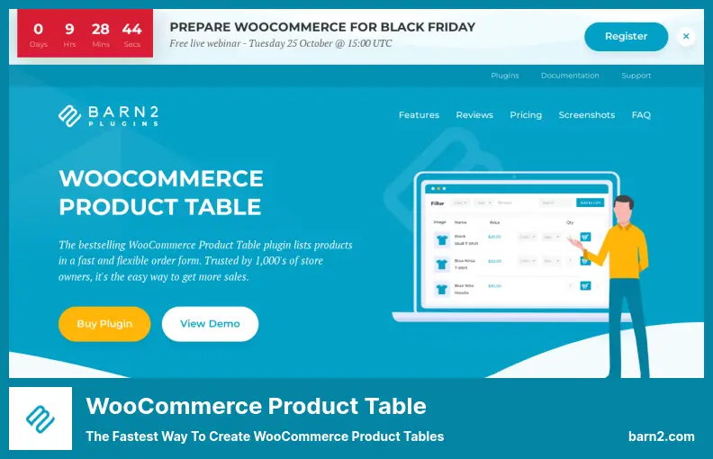 WooCommerce Product Table Plugin - The Fastest Way to Create WooCommerce Product Tables