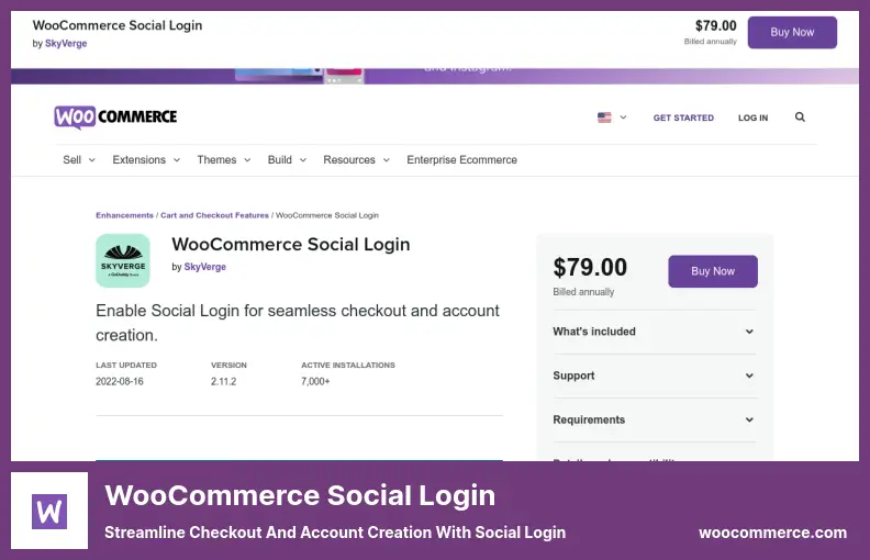 WooCommerce Social Login Plugin - Streamline Checkout and Account Creation With Social Login