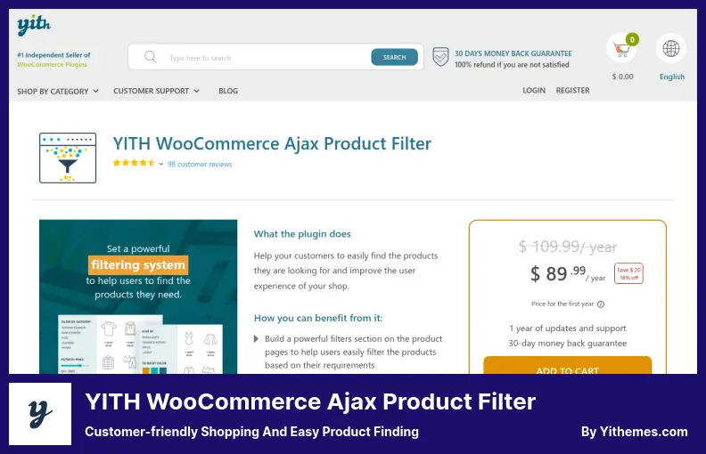 YITH WooCommerce Ajax Product Filter Plugin - Customer-friendly Shopping and Easy Product Finding