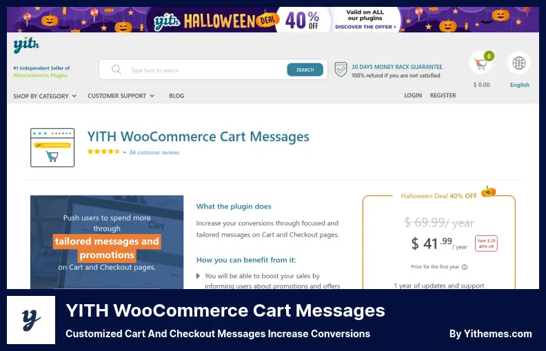 YITH WooCommerce Cart Messages Plugin - Customized Cart and Checkout Messages Increase Conversions