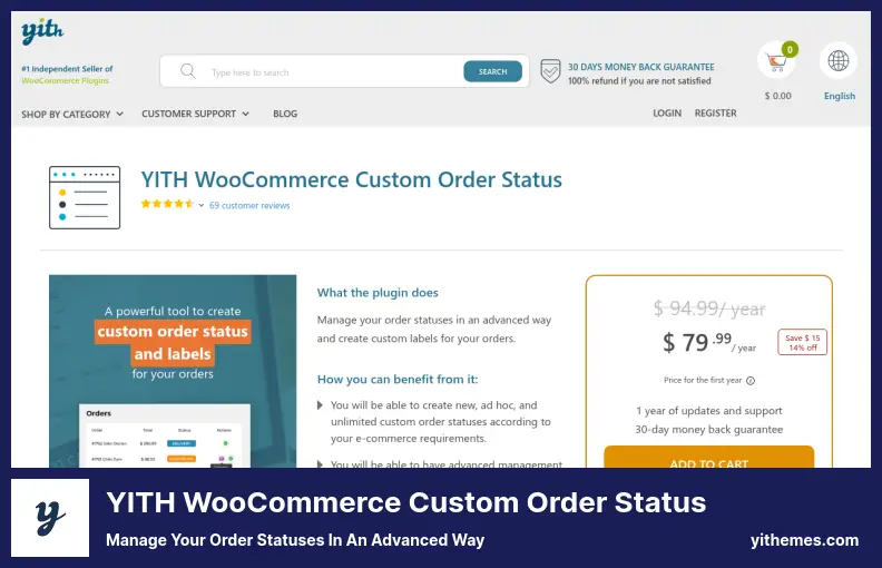 YITH WooCommerce Custom Order Status Plugin - Manage Your Order Statuses in An Advanced Way