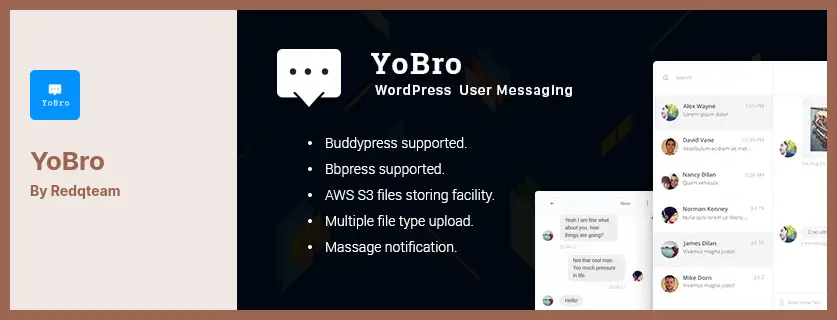 YoBro Plugin - A WordPress Private Messaging Plugin