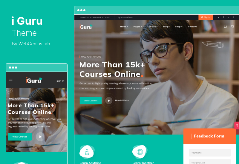 iGuru Theme - Education & Courses WordPress Theme