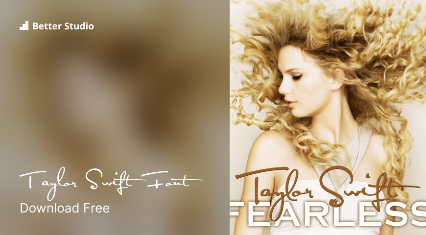 fearless taylor swift font