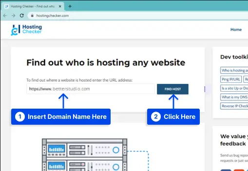 Hosting Checker - Find out who is hosting any website