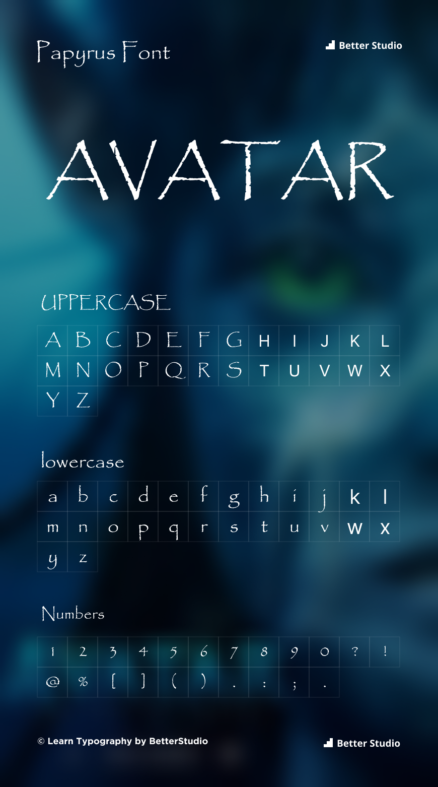 Avatar Font Generator  FREE Download  FontBolt