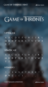 game of thrones font download word