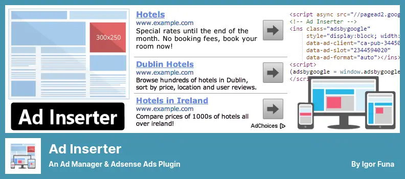 Ad Inserter Plugin - An Ad Manager & Adsense Ads Plugin
