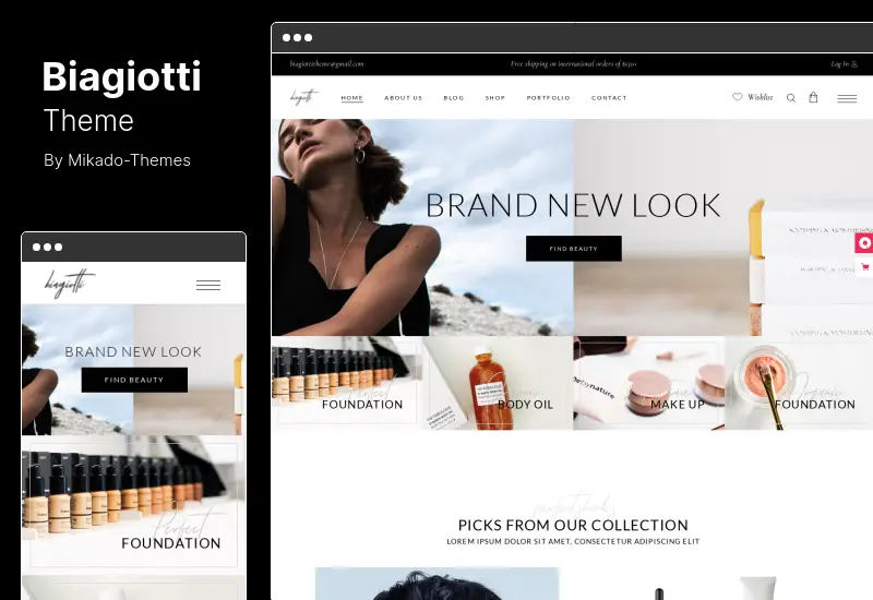 Biagiotti Theme - Beauty and Cosmetics Shop WooCommerce Theme