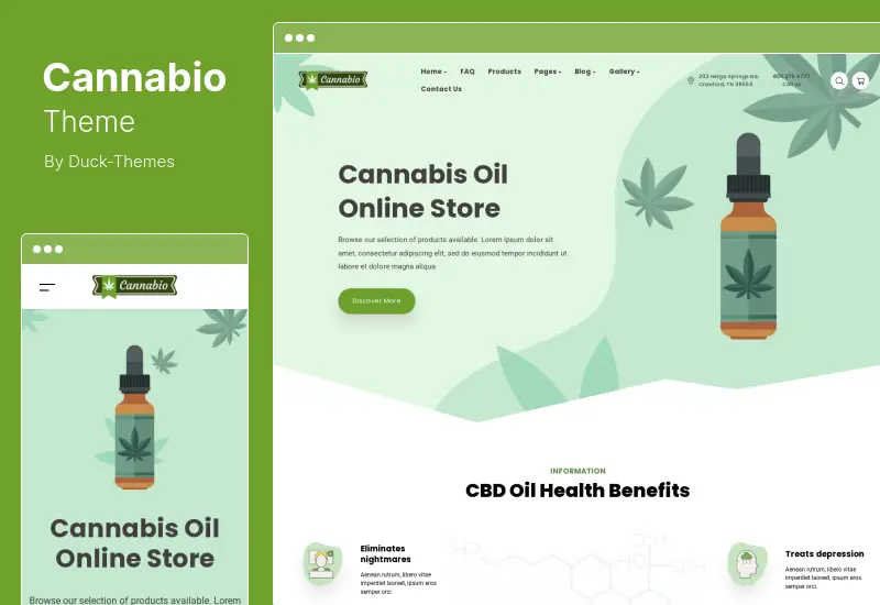Cannabio Theme - Marijuana and Cannabis WordPress Theme