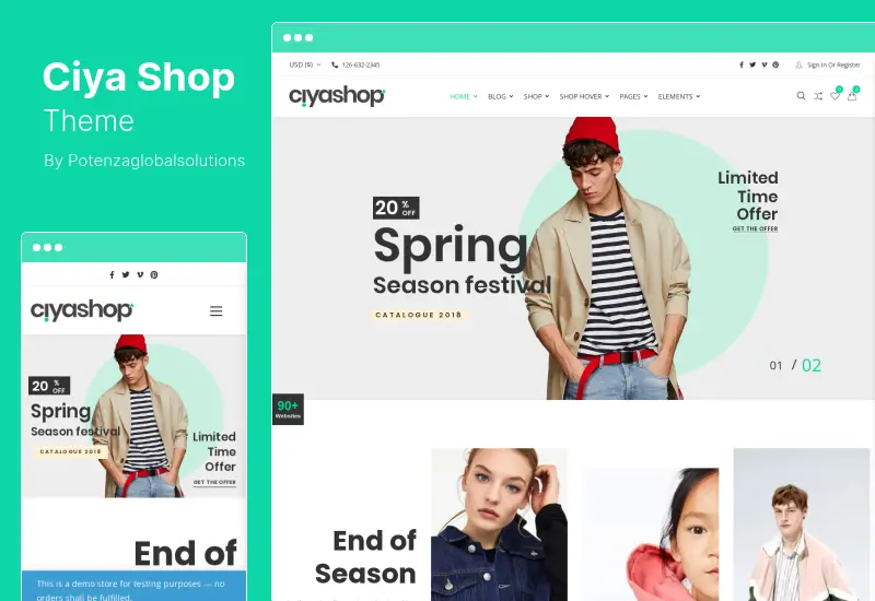 CiyaShop Theme - Multipurpose WooCommerce Theme