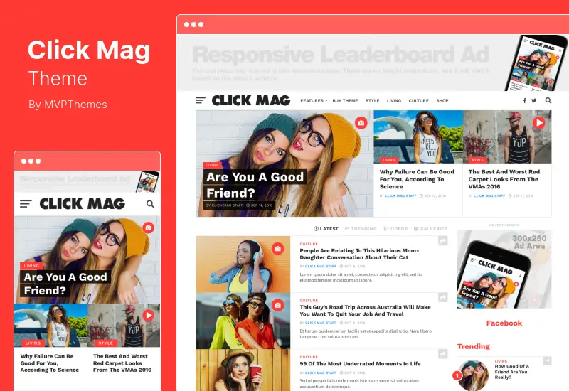 Click Mag Theme - Viral News Magazine & Blog WordPress  Theme