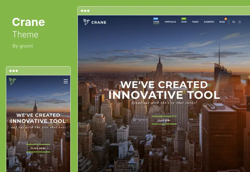 Crane Theme - Responsive Multipurpose WordPress Theme