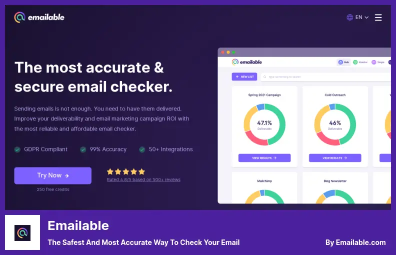 Emailable - The Safest and Most Accurate Way to Check Your Email