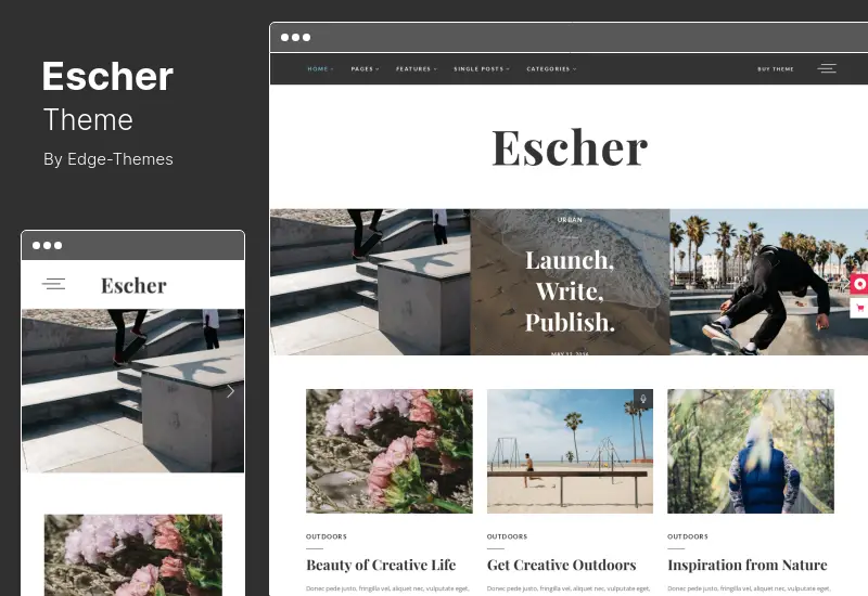 Escher Theme - Blog WordPress Theme