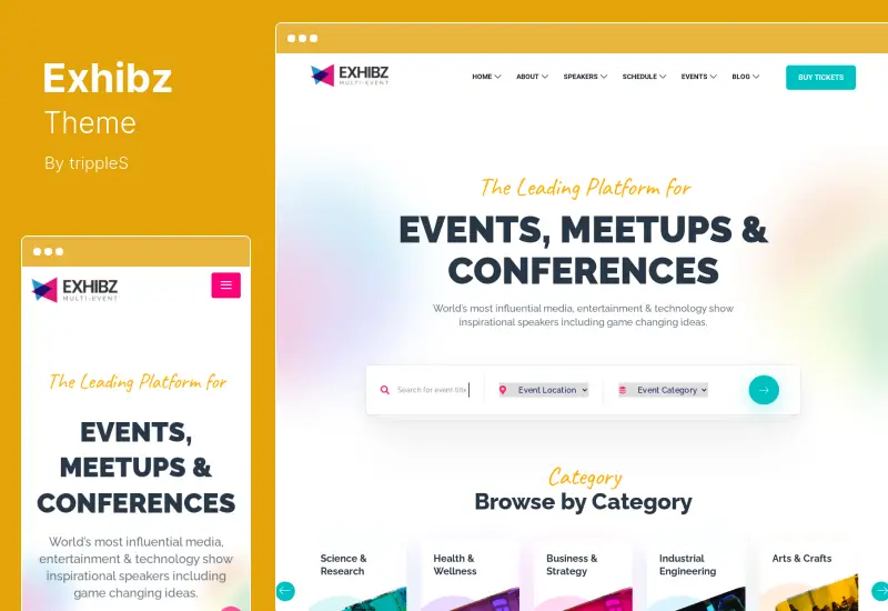 Exhibz Theme - Event Conference WordPress Theme