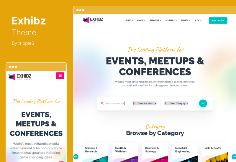 Exhibz Theme - Event Conference WordPress Theme