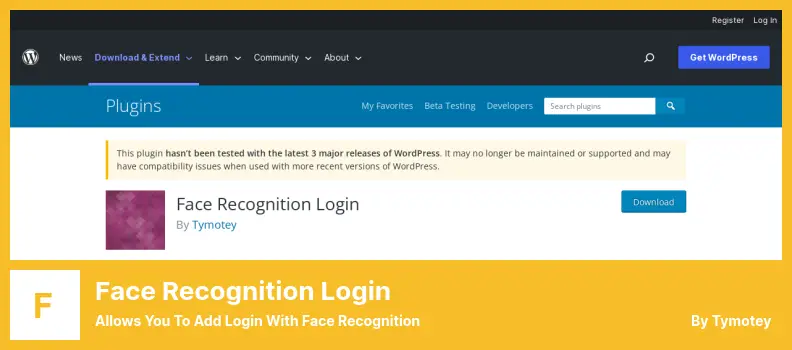 Face Recognition Login Plugin - Allows You to Add Login With Face Recognition