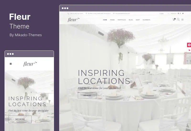 Fleur Theme - Wedding WordPress Theme