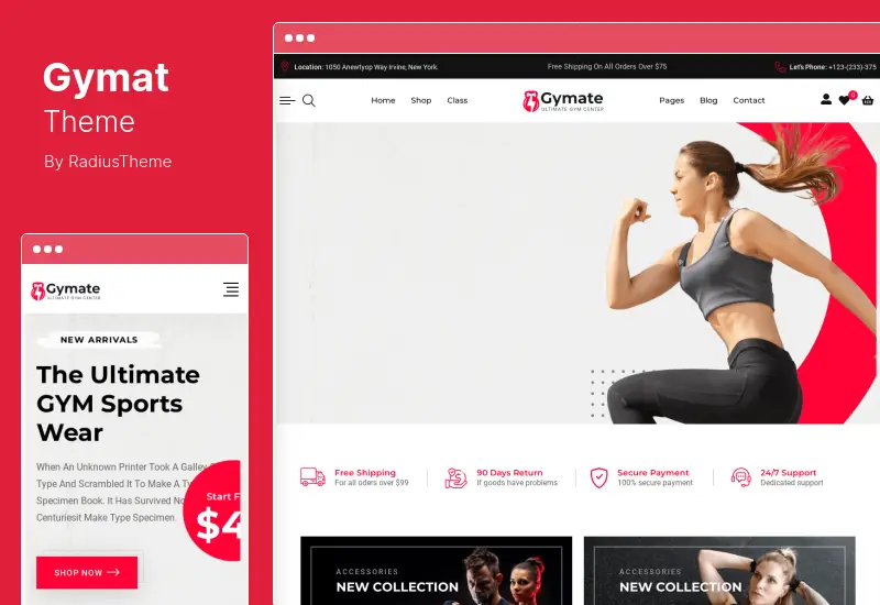 Gymat Theme - Fitness and Gym WordPress Theme